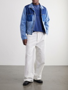 Maison Margiela - Printed Cotton-Jersey T-Shirt - Blue