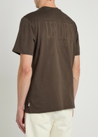 Les Deux Ben Goods Logo-print Cotton T-shirt Dark Brown