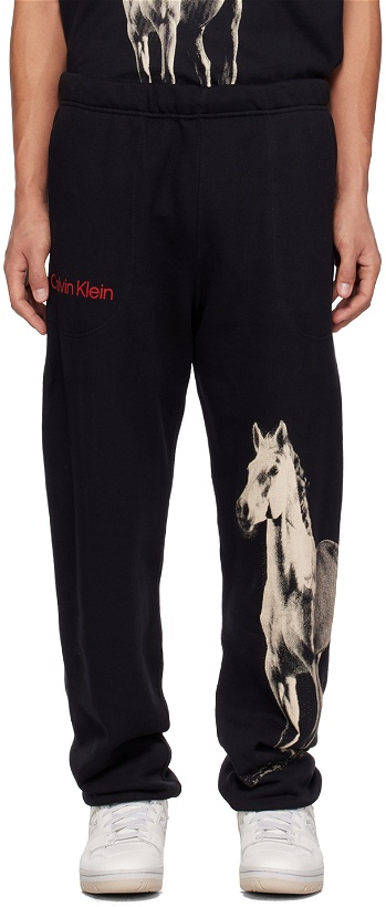 Photo: Calvin Klein Black 'Dark Horse' Lounge Pants