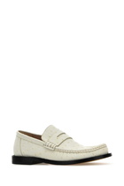 Loewe Ivory Leather Campo Loafers