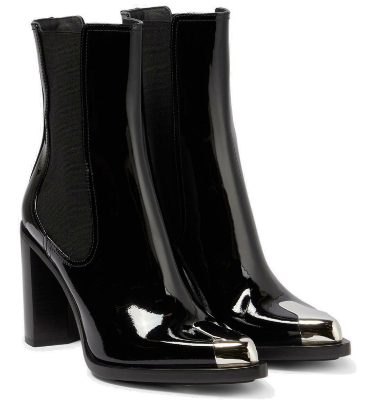 Photo: Alexander McQueen Punk patent leather ankle boots