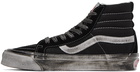 Vans Black OG SK8-Hi LX Stressed Sneakers