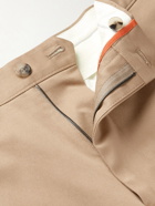 Paul Smith - Straight-Leg Pleated Cotton-Blend Twill Trousers - Neutrals