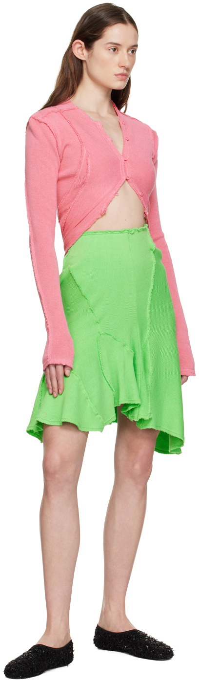 Talia Byre Pink Raw Cardigan