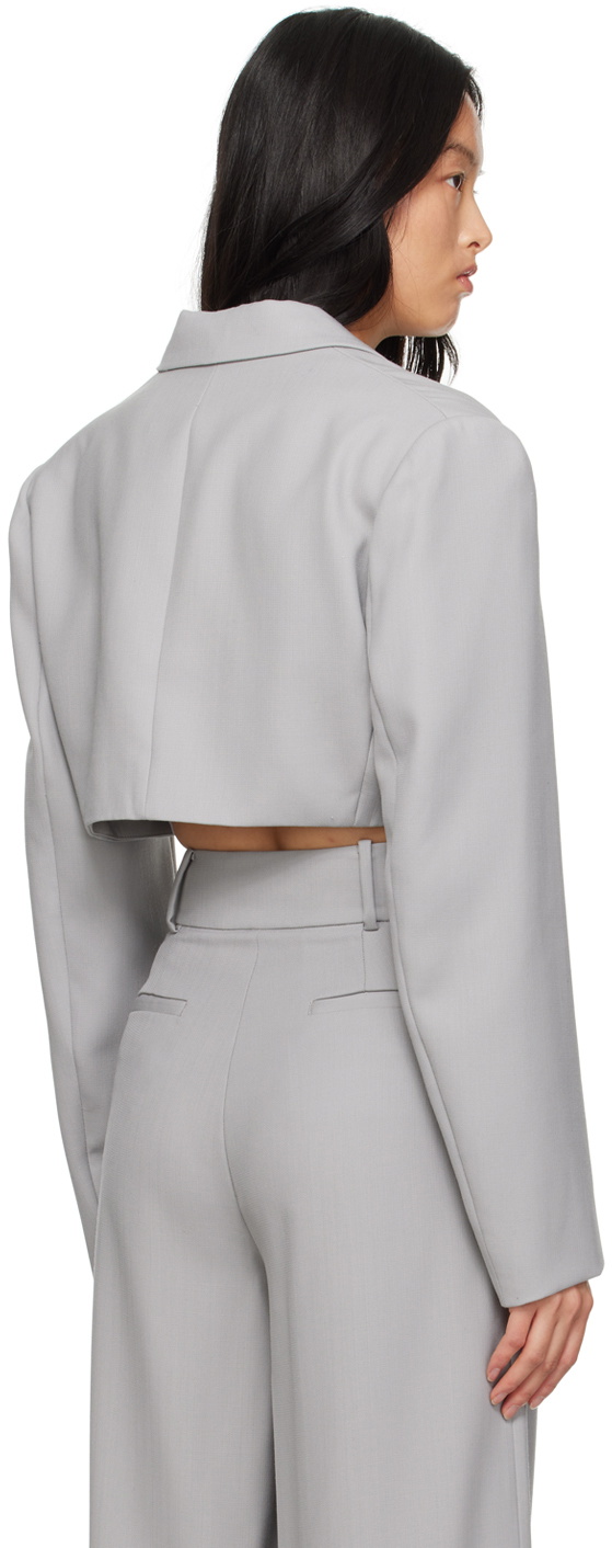 Elleme Gray Cropped Blazer