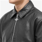 Han Kjobenhavn Men's Leather Pilot Jacket in Black
