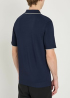 Raith Henry Knit Polo Shirt Navy