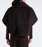 Max Mara Wool and silk teddy jacket