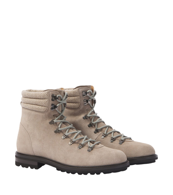 Photo: Kiton Suede lace-up boots
