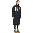 Gucci Black NY Yankees Edition Down Puffer Coat