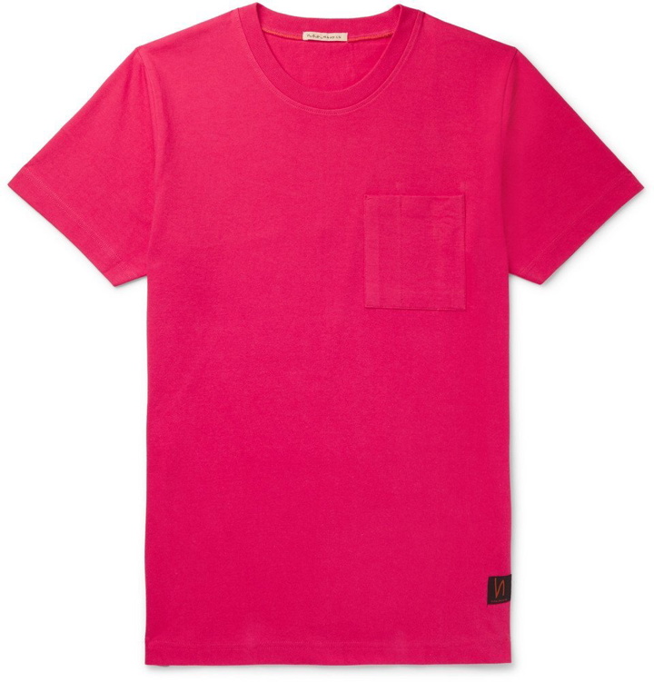 Photo: Nudie Jeans - Kurt Slim-Fit Cotton-Jersey T-Shirt - Pink