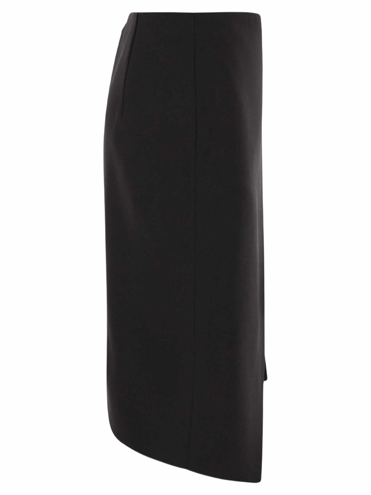 Elisabetta Franchi Crepe Skirt With Jewel Detail