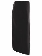 Elisabetta Franchi Crepe Skirt With Jewel Detail