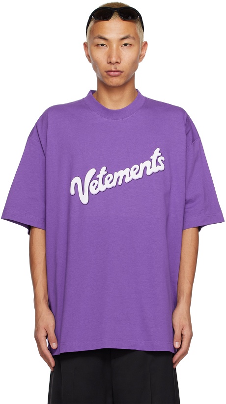 Photo: VETEMENTS Purple Printed T-Shirt