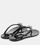 Mach & Mach Double Heart embellished thong sandals