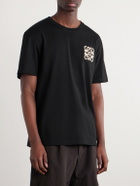 LOEWE - Paula's Ibiza Logo-Embroidered Cotton T-Shirt - Black