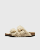 Birkenstock Arizona Bb Shearling Teddy Laf White - Womens - Sandals & Slides