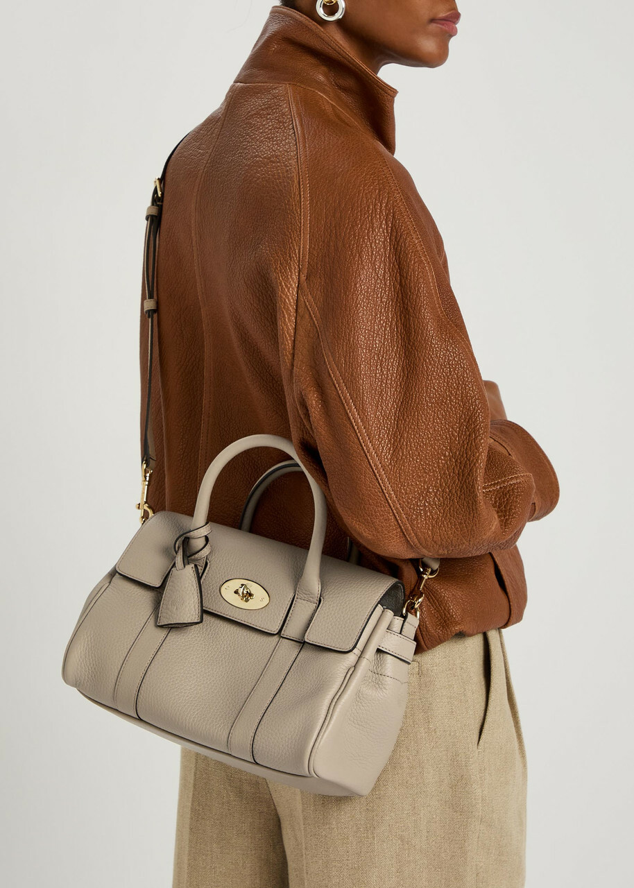Mulberry Bayswater Grained Leather Cross-body bag - Taupe - One Size