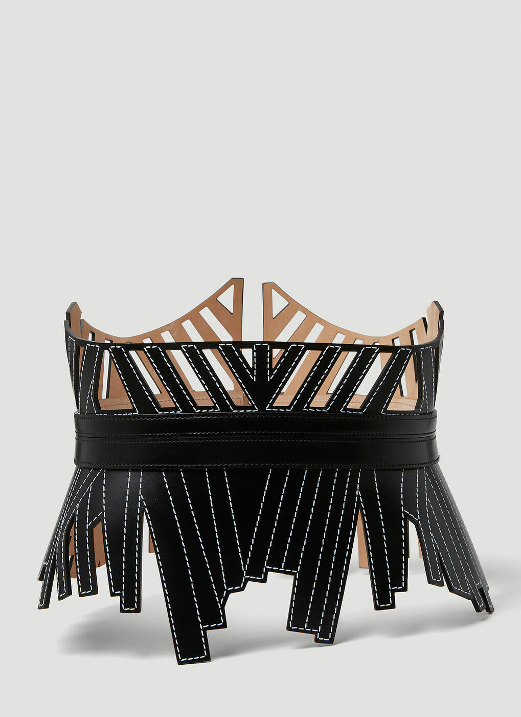 Cage Corset Belt in Black Alexander McQueen