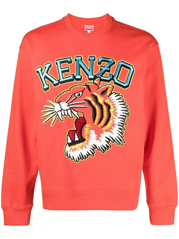 Photo: KENZO - Tiger Varsity Cotton Sweatshirt