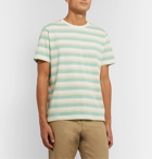 A.P.C. - Yves Striped Cotton-Jersey T-Shirt - Green