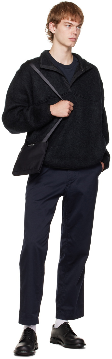 nanamica Black Water-Repellent Messenger Bag