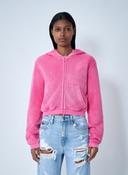 Alexander Wang Logo Motif Zip-Up Sweatshirt