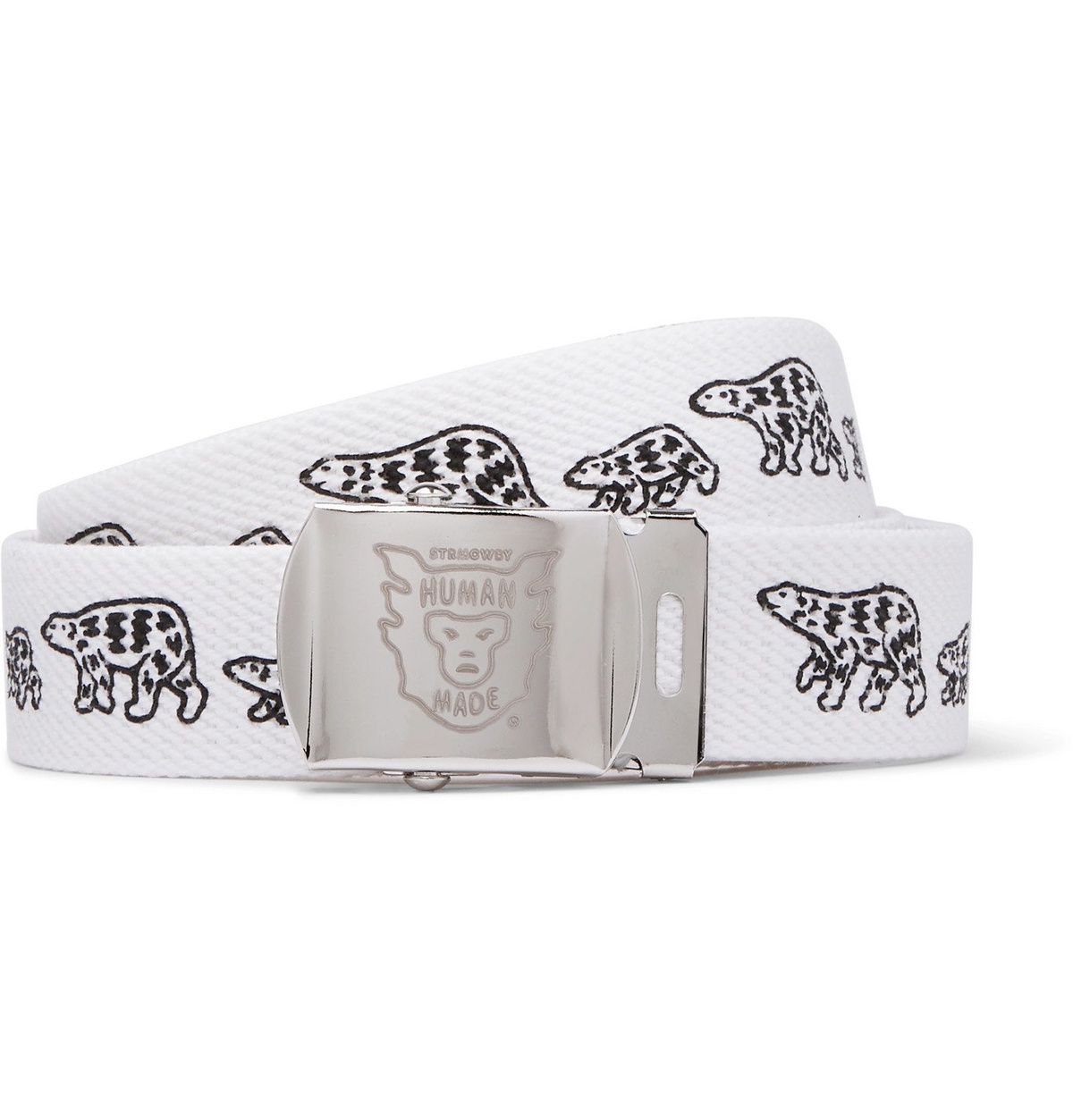 Human Made - Printed Webbing Belt - White Human Made