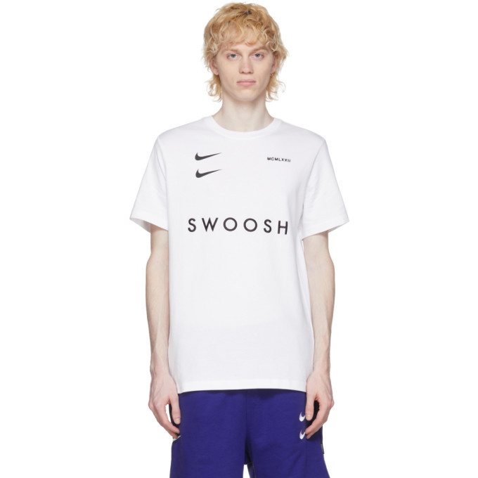 Photo: Nike White Sportswear Swoosh T-Shirt
