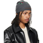 Marni Gray Wool & Cashmere Flower Beanie