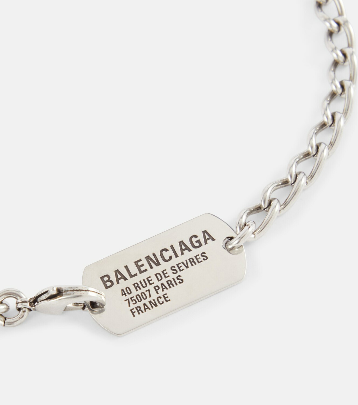 Balenciaga Logo tag necklace Balenciaga