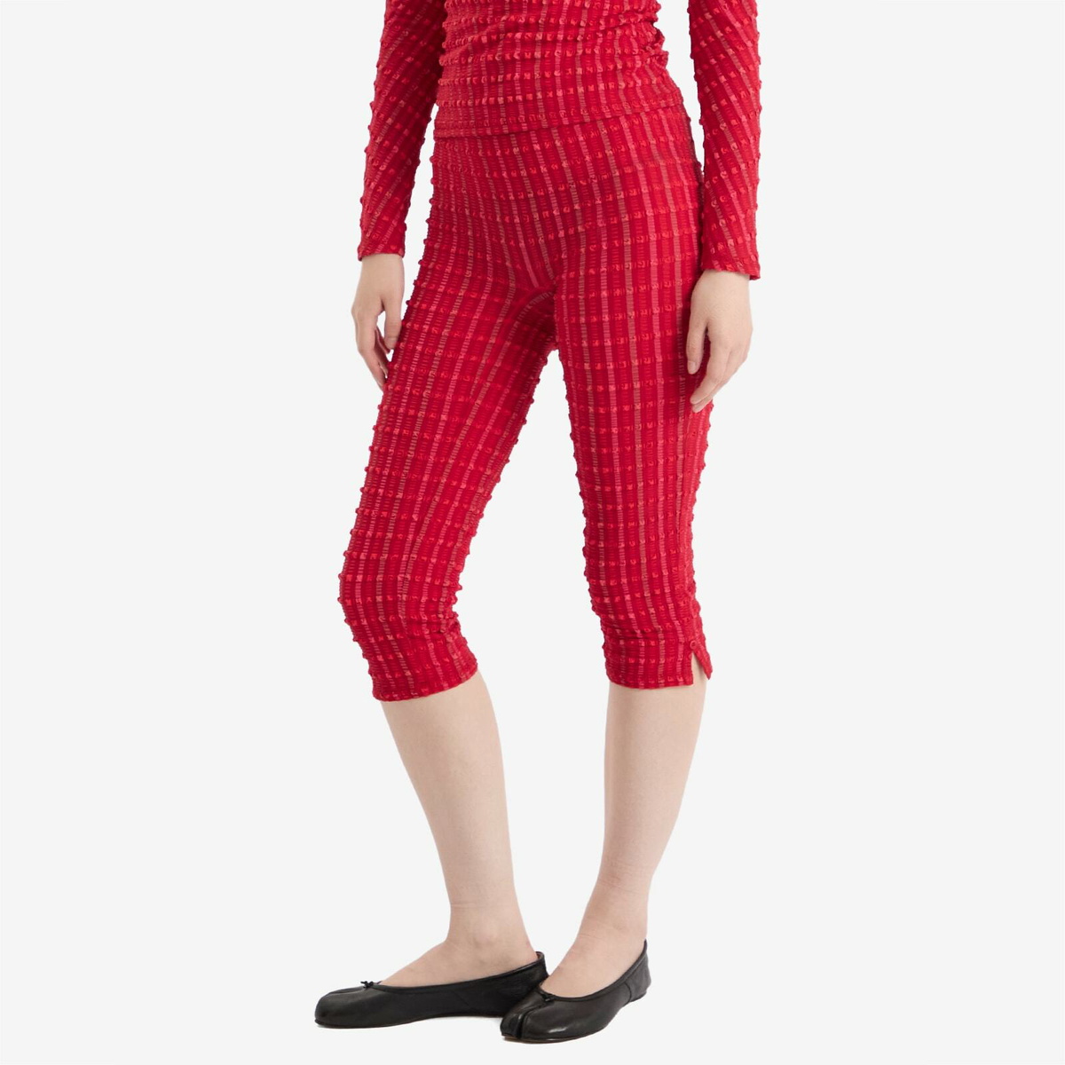 Peachy Den Women's Cindy Capris in Lipstick