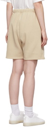 Fear of God ESSENTIALS SSENSE Exclusive Beige Fleece Sweat Shorts