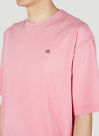 Acne Studios - Face Patch T-Shirt in Pink