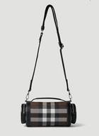 Burberry - Checked Sound Shoulder Bag in Brown