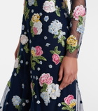 Carolina Herrera Embroidered cocktail dress
