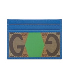 Gucci Men's Backgammon Card Holder in Beige