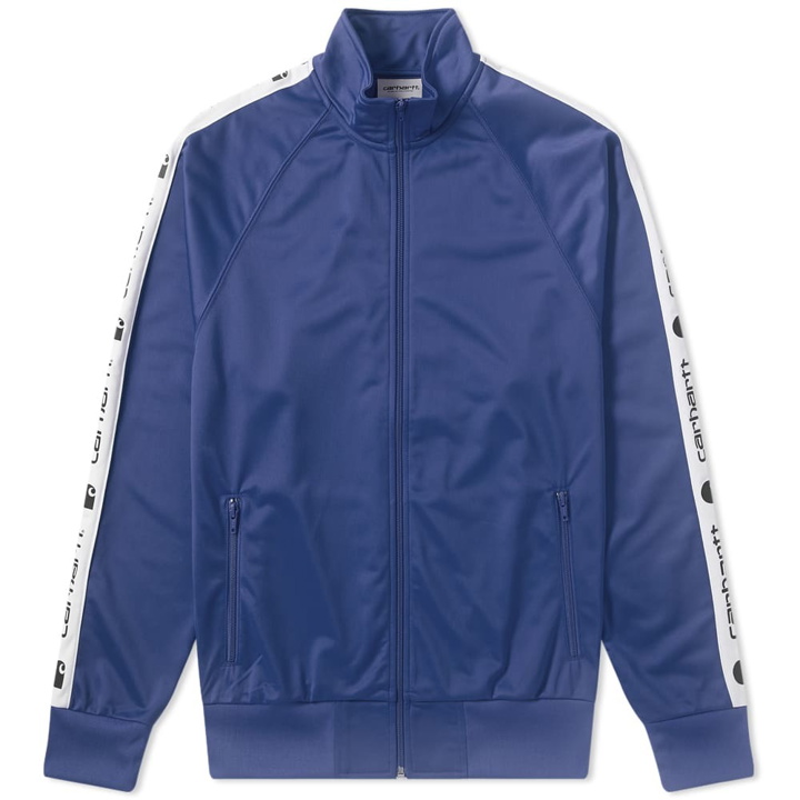 Photo: Carhartt Goodwin Track Jacket Metro Blue & White