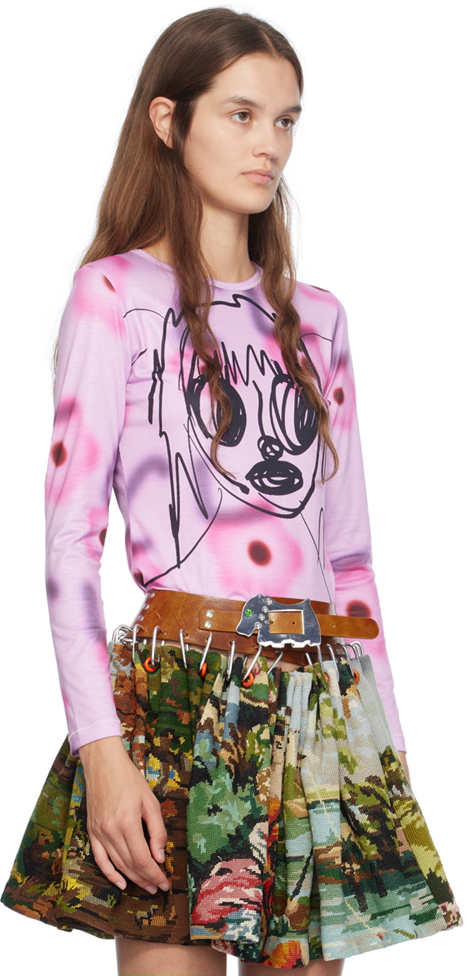Chopova Lowena Pink Cl Girl Long Sleeve T-Shirt Chopova Lowena