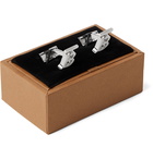 Burberry - Logo-Detailed Silver-Tone Cufflinks - Silver