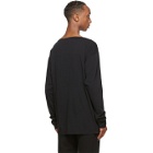 Haider Ackermann Black Cotton Long Sleeve T-Shirt