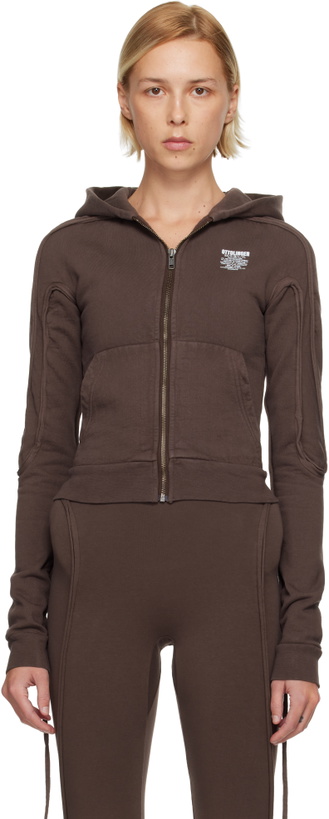 Photo: Ottolinger Brown Fitted Zip Hoodie