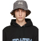 Stussy Beige Plaid Basic Bucket Hat