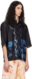 Collina Strada Black Sequin Market Shirt