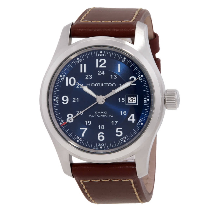 Photo: Hamilton Khaki Field Automatic Blue Dial Watch H70605540