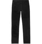 Canali - Black Stretch-Cotton Twill Trousers - Black