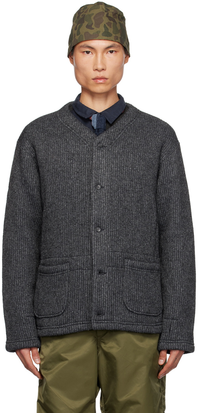 Engineered Garments Gray Button-Up Cardigan Engineered Garments