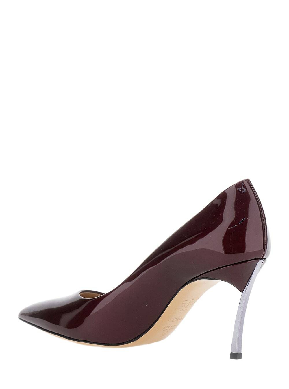 Casadei Bordeaux Pumps With High Stiletto Heel In Patent Leather Woman