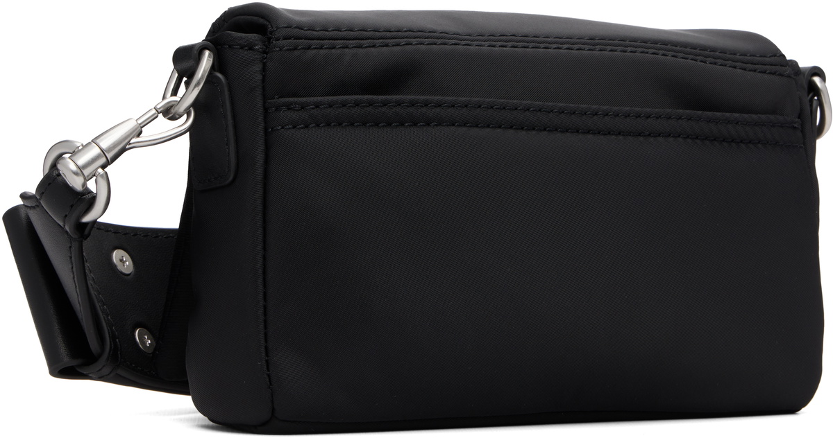 AMI Paris Black Nylon Marcel Lunch Box Bag