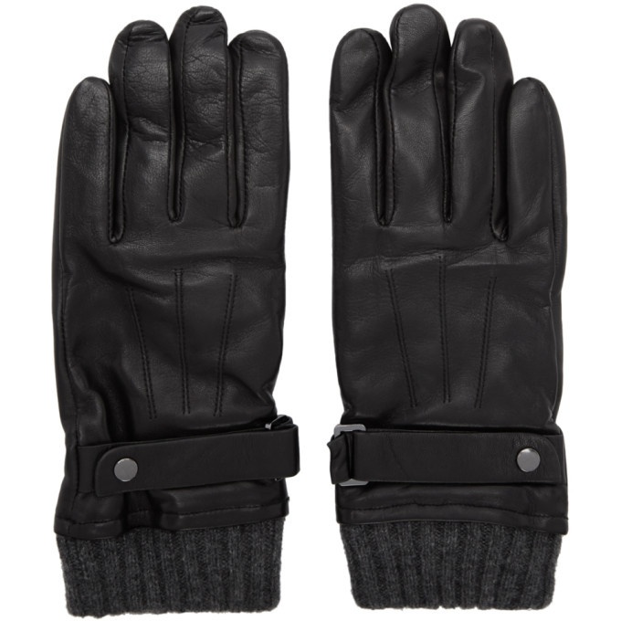 Photo: Mackage Black Leather Reeve Gloves